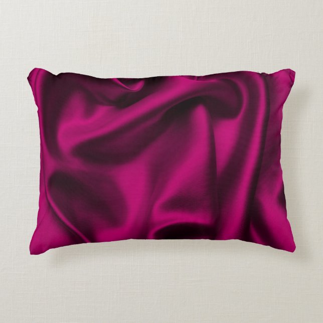 Luxuskleid Abstrakt: Grunge Silk Wave Dekokissen (Vorderseite)
