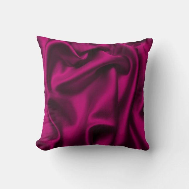 Luxuskleid Abstrakt: Grunge Silk Wave Kissen (Vorderseite)