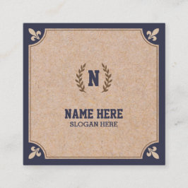 Luxuskraftpapier DRUCKmarine-Quadrat-Visitenkarte Quadratische Visitenkarte