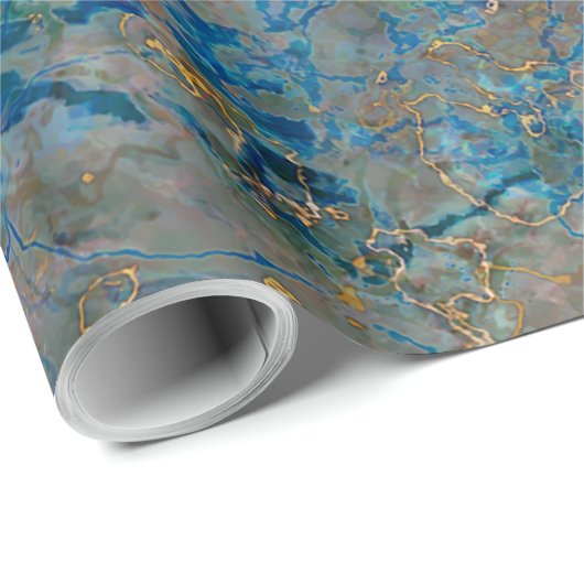 LuxusLapislazuli-Marmor Geschenkpapier (Rolleneckpunkt)