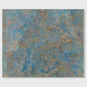 LuxusLapislazuli-Marmor Geschenkpapier (Flach)