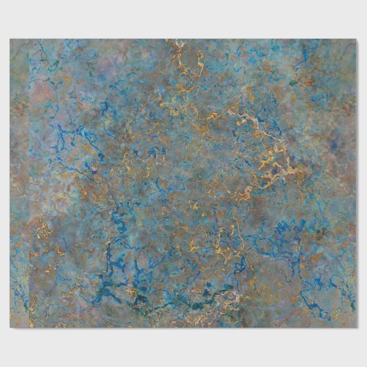 LuxusLapislazuli-Marmor Geschenkpapier (Flach)