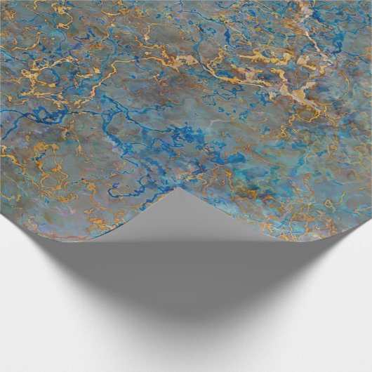 LuxusLapislazuli-Marmor Geschenkpapier (Ecke)