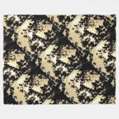 LuxusLeaves Fleecedecke (Vorderseite (Horizontal))