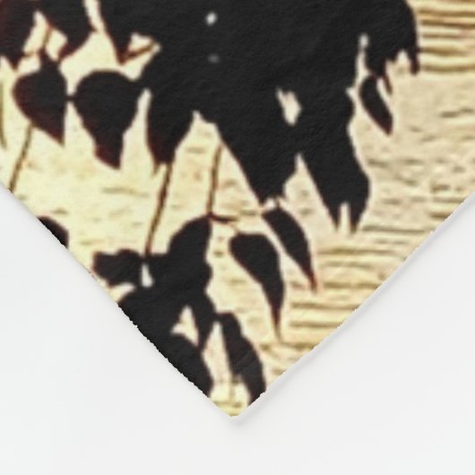 LuxusLeaves Fleecedecke (Ecke)