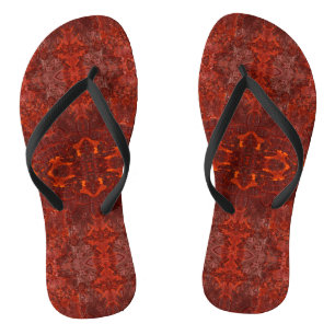 Luxusleder Texturierte goldenbraune Muster Badesandalen