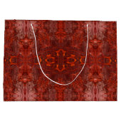 Luxusleder Texturierte goldenbraune Muster Große Geschenktüte (Rückseite)