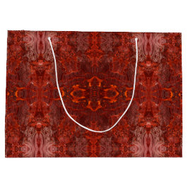 Luxusleder Texturierte goldenbraune Muster Große Geschenktüte