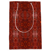 Luxusleder Texturierte goldenbraune Muster Mittlere Geschenktüte (Vorderseite)