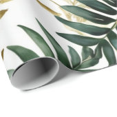 Luxuslinie Fern leaf Golld Geschenkpapier (Rolleneckpunkt)