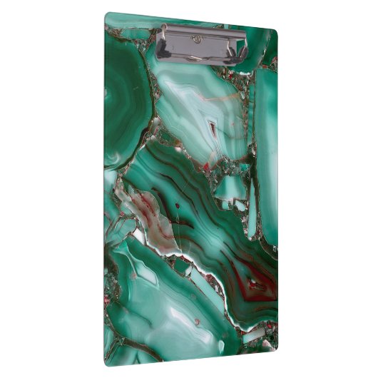 Luxusmalachit-Edelstein-Achat-Marmor Klemmbrett (Rechts)