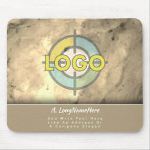 Luxusmarke Faux-Gold-Metall-Executive-Büro Mousepad