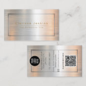 Luxusmarke gebürstetes Gold Metallic Gold Visitenkarte (Vorne/Hinten)