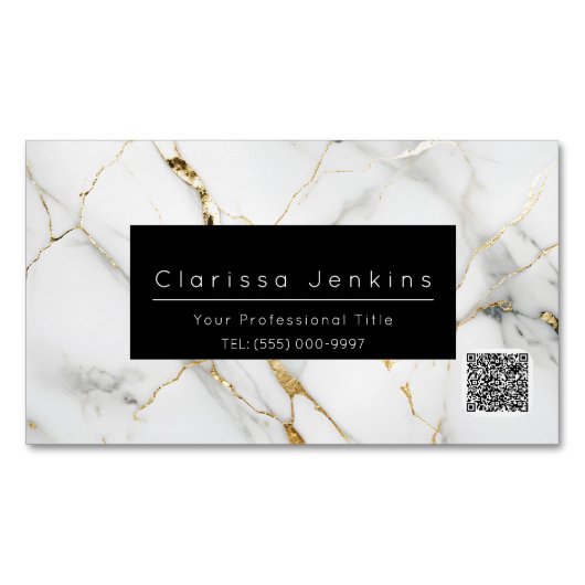 Luxusmarke Mable und Black Finance beruflich Magnetische Visitenkarte (Vorderseite)