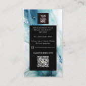 Luxusmarke Mable und Blue Finance beruflich Visitenkarte (Rückseite)