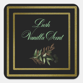 Luxusmarke Quadratischer Aufkleber