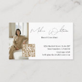 Luxusmarkenberater Eleganter QR-Code-Foto Visitenkarte (Rückseite)