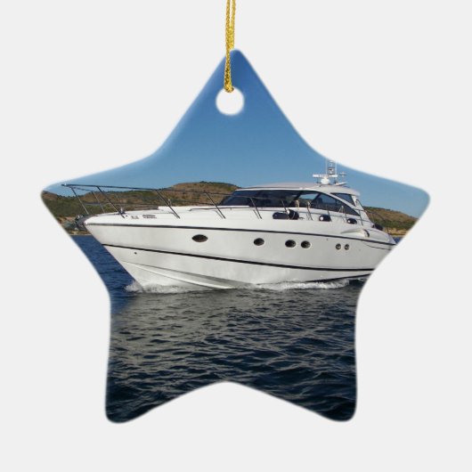 LuxusMotorboot Keramikornament (Vorne)