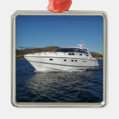 LuxusMotorboot Ornament Aus Metall (Vorne)