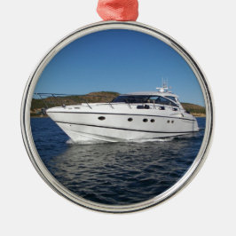 Luxusmotorschiff Silbernes Ornament