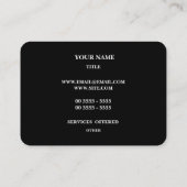 Luxusmuster Visitenkarte (Rückseite)