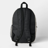 Luxusneutraler botanischer Rucksack (Rückseite)