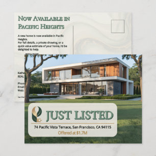 Luxusobjekt neu gelistet Makler Foto Sage Gold Mar Postkarte