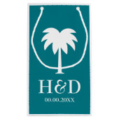 Luxuspalme-Strand-Gastgeschenk Kleine Geschenktüte (Rückseite)