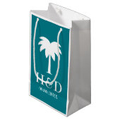 Luxuspalme-Strand-Gastgeschenk Kleine Geschenktüte (Vorderseite Schrägansicht)