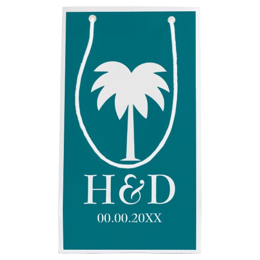 Luxuspalme-Strand-Gastgeschenk Kleine Geschenktüte (Vorderseite)