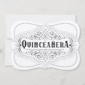 Luxuspapier Quinceañera Süd Western Einladung (Vorderseite)