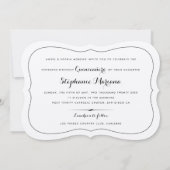 Luxuspapier Quinceañera Süd Western Einladung (Rückseite)