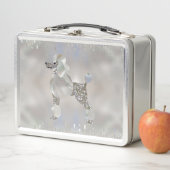 Luxusperlen-und Ohrschnecken-Pudel Metall Brotdose (Beispiel)