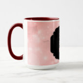 Luxusrosa "Best Nanny Ever"-Design Tasse (Links)