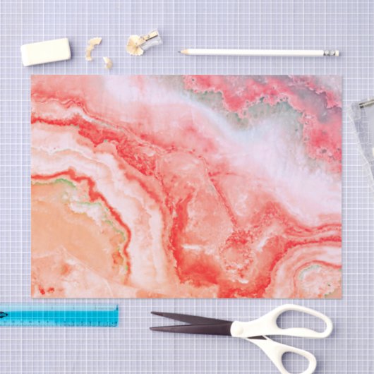 LuxusRosen-Gold erröten Mineralachat Seidenpapier (Handwerk)