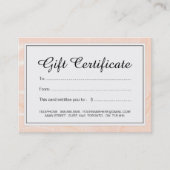 LuxusRosen-Goldgeschenk-Zertifikat Rabattkarte (Vorderseite)