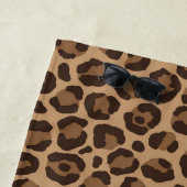 Luxusrot mit Leopardenmuster Strandtuch (Beispiel)