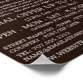 Luxusschokolade, Süßwarenartikel Werbung Poster (Ecke)