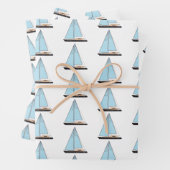 Luxusseegelboot Geschenkpapier Set (Beispiel)