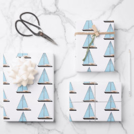 Luxusseegelboot Geschenkpapier Set