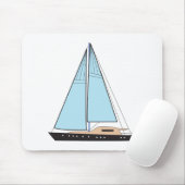 Luxusseegelboot Mousepad (Mit Mouse)