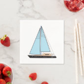 Luxusseegelboot Serviette (Beispiel)