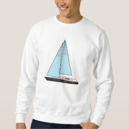 Luxusseegelboot Sweatshirt