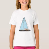 Luxusseegelboot T-Shirt (Vorderseite)