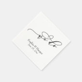 Luxusskript Einfache Typografie machen wir Serviette (Ecke)