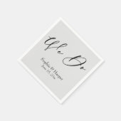 Luxusskript Einfache Typografie We Do Gray Serviette (Ecke)