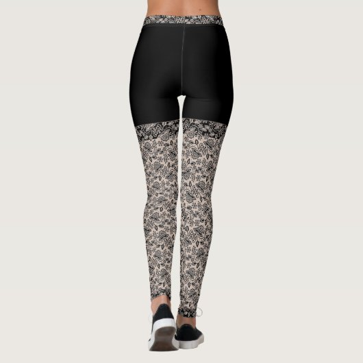 LuxusSpitzen--spitze Leggings (Rückseite)