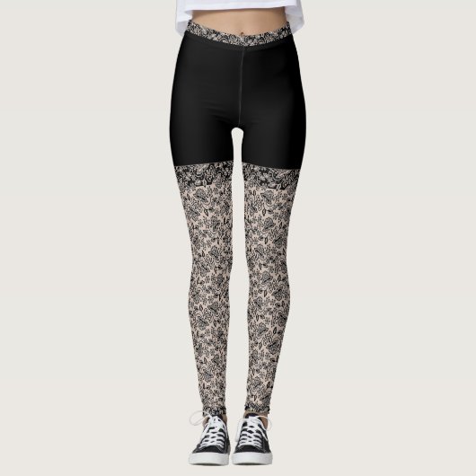 LuxusSpitzen--spitze Leggings (Vorderseite)