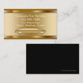 Luxustaxi-Visitenkarten Visitenkarte (Vorne/Hinten)