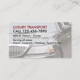 Luxustransport Visitenkarte